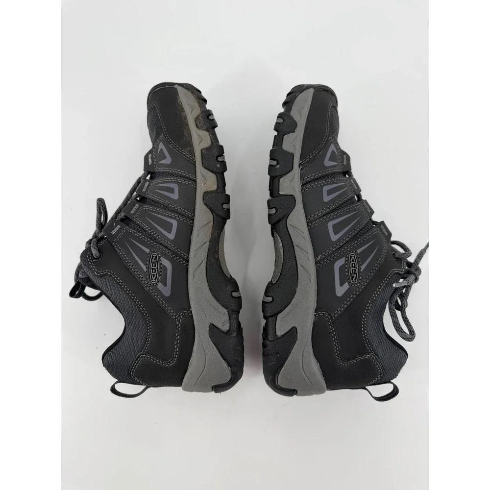 Keen Oakridge Mens Hiking Shoes Black Grey Low Top Trail Sneakers 1015315 US 11
